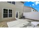 Private patio area surrounded by white fencing, offering a cozy and secluded outdoor space at 3913 Wren Dr, Brownsburg, IN 46112