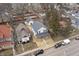 Aerial view of home located on tree-lined street at 4054 Boulevard Pl, Indianapolis, IN 46208