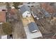 Back aerial view of home with garage and wood deck at 4054 Boulevard Pl, Indianapolis, IN 46208