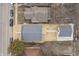 Birds-eye aerial view of home with garage and deck at 4054 Boulevard Pl, Indianapolis, IN 46208