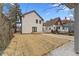 Backyard of home with fresh straw and new deck at 4054 Boulevard Pl, Indianapolis, IN 46208
