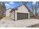 New gray garage located behind home at 4054 Boulevard Pl, Indianapolis, IN 46208