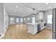 Modern kitchen featuring white cabinets, stainless steel appliances, and an open-concept design at 4054 Boulevard Pl, Indianapolis, IN 46208