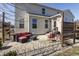 Cozy backyard patio featuring comfortable seating and a spacious area for relaxation at 4063 S Meadow Wood Ct, New Palestine, IN 46163