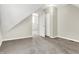 This carpeted attic space provides extra storage and flexible use at 523 Terrace Ave, Indianapolis, IN 46203