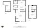 Detailed floor plan showcasing the layout of the basement, kitchen, living room, bath and bedrooms at 714 S Keystone Ave, Indianapolis, IN 46203