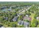 Aerial view features community amenities, waterfront access, and residential zoning at 8212 Nekton Ln, Indianapolis, IN 46236