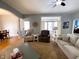 Cozy living room with neutral tones and ample seating arrangement at 9978 Niagara Dr, Fishers, IN 46037