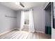 Contemporary bedroom providing natural light and access to closet space at 10154 Holly Berry Cir, Fishers, IN 46038