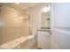 Contemporary bathroom featuring a glass-enclosed shower, vanity, and neutral color palette at 10483 St Anne Dr, Zionsville, IN 46077