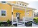 Inviting front porch with white railings and a stylish front door at 10483 St Anne Dr, Zionsville, IN 46077