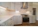 Well-equipped kitchen featuring stainless steel appliances and countertops at 10483 St Anne Dr, Zionsville, IN 46077