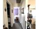 Hallway that offers a view into a bedroom and a bathroom at 1217 Meadowood Dr, Danville, IN 46122
