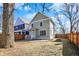 Spacious backyard with a patio area, perfect for outdoor entertaining and relaxation at 1422 Carrollton Ave, Indianapolis, IN 46202