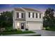 Charming two-story home with a neutral color palette, well-manicured lawn and an attached two-car garage at 1439 Bellows Ave, Franklin, IN 46131