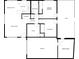 Detailed floorplan showcasing layout of kitchen, bedrooms, bathrooms, and living spaces at 1611 Elmhurst Dr, Indianapolis, IN 46219