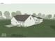 An exterior elevation showcasing the backyard, windows and patio area at 16799 Imperial Ct, Fishers, IN 46040