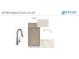 Laundry room components including counter and cabinet samples and faucet style at 16799 Imperial Ct, Fishers, IN 46040