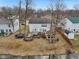 A pond view from the back of the property features a deck and gazebo at 1750 Quiet Haven Cir, Indianapolis, IN 46229