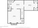 Basement floorplan featuring a bathroom, living area, bedroom, theater, and fireplace at 1750 Quiet Haven Cir, Indianapolis, IN 46229