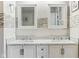 Modern bathroom with double sinks, and elegant fixtures at 1750 Quiet Haven Cir, Indianapolis, IN 46229