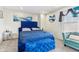 Bright bedroom featuring a plush bed, lots of natural light, and comfortable seating at 1750 Quiet Haven Cir, Indianapolis, IN 46229