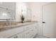 Modern bathroom with dual vanity, stylish mirrors, and elegant lighting fixtures at 220 Pine Dr, Indianapolis, IN 46260