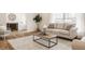 Comfortable living room with hardwood floors, plenty of natural light, and stylish furnishings at 220 Pine Dr, Indianapolis, IN 46260