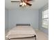Cozy bedroom with soft blue walls, plush carpet and a window with natural light at 2336 Boneset Dr, Plainfield, IN 46168