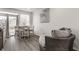 Dining area with round chair and neutral decor at 3278 Oceanline E Dr, Indianapolis, IN 46214