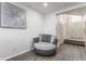 Sitting area with round chair and neutral decor at 3278 Oceanline E Dr, Indianapolis, IN 46214