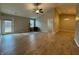 Spacious living room with a ceiling fan, and beautiful floors at 3408 Village Dr, Anderson, IN 46011