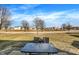 Inviting outdoor patio with seating area for relaxing and enjoying the neighborhood views at 3423 Shadow Bend Dr, Columbus, IN 47201