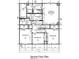 Floor plan of the home's second story, including four bedrooms and two bathrooms at 3825 Windstar Way, Columbus, IN 47203