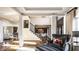 Spacious living room features hardwood floors and an open floor plan at 4243 Riverbirch Run, Zionsville, IN 46077