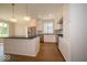 Stylish kitchen with stainless steel appliances and a large island at 5421 Upper Garden Way, Zionsville, IN 46077