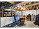 Unfinished basement featuring exposed ceiling and ductwork, offering potential for customization at 5683 Oakmont Blvd, Bargersville, IN 46106