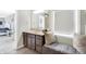 Bathroom vanity area featuring lots of storage and a window bench seat at 5683 Oakmont Blvd, Bargersville, IN 46106
