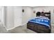 This bedroom features a full bed and carpeted floors at 5683 Oakmont Blvd, Bargersville, IN 46106