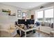 Bright office space with a window seat and lots of natural light and decor at 5683 Oakmont Blvd, Bargersville, IN 46106