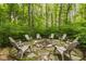 Backyard fire pit area with ample seating for entertaining guests at 5977 S 800 E, Zionsville, IN 46077