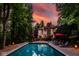 Backyard pool and lounge area for outdoor relaxation at 5977 S 800 E, Zionsville, IN 46077