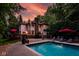 Backyard pool and lounge area for outdoor relaxation at 5977 S 800 E, Zionsville, IN 46077