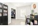 Office space including a bookshelf and desk with closet access at 6208 W Foster Ridge Ln, Pendleton, IN 46064