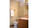 Standard bathroom featuring a toilet, ceramic tile floor and vanity at 6725 Bridgefield Way # 1, Indianapolis, IN 46254