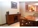 Stylish kitchen accessible from basement dining area features modern decor, storage, and convenient layout at 6725 Bridgefield Way # 1, Indianapolis, IN 46254