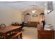 Comfortable living area with vaulted ceilings, neutral walls, and a dining set perfect for Gathering gatherings at 6725 Bridgefield Way # 1, Indianapolis, IN 46254