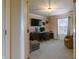 Comfortable home office with a large desk, ample seating, and natural light at 8193 Cagles Mill Trce, Avon, IN 46123