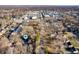 This aerial view highlights the property's location within a vibrant community with nearby shopping and dining at 1020 E 51St St, Indianapolis, IN 46205