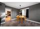 Modern dining room with a contemporary light fixture and room for four at 1020 E 51St St, Indianapolis, IN 46205
